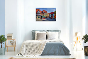 Premium Textil-Leinwand 90 cm x 60 cm quer Quedlinburg
