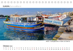 MALTESISCHE IMPRESSIONEN - Panoramabilder (Tischkalender 2023 DIN A5 quer)