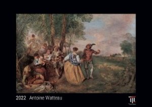 Antoine Watteau 2022 - Black Edition - Timokrates Kalender, Wandkalender, Bildkalender - DIN A3 (42 x 30 cm)
