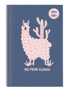 Collegetimer Llama 2023/2024 - Schüler-Kalender A5 (15x21 cm) - Lama - Weekly - 224 Seiten - Terminplaner - Alpha Edition