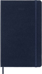 Moleskine 12 Monate Wochen Notizkalender 2024, Large/A5, Saphir