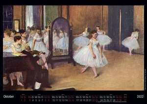 Edgar Germain Hilaire Degas 2022 - Black Edition - Timokrates Kalender, Wandkalender, Bildkalender - DIN A4 (ca. 30 x 21 cm)