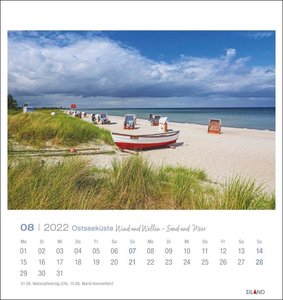 Ostseeküste Postkartenkalender 2022
