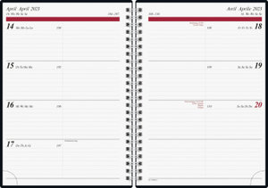 Wochenkalender Modell Timing 1, 2023, A5, PP-Einband schwarz