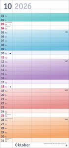 Bunte Wochen Planer für 2 2026