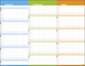3-Monats-Familienplaner 2023. Familienkalender mit 3 Monats-Übersicht. Praktischer Familien-Wandkalender mit viel Platz zum Eintragen. 44x34 cm
