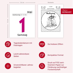 Tagesabreißkalender klein 2026