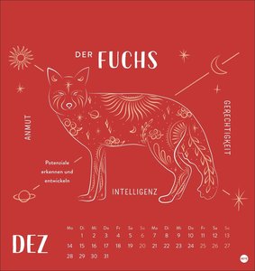 Krafttiere Postkartenkalender 2026
