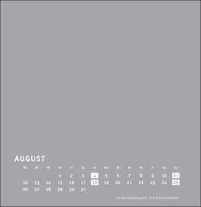 Bastelkalender 2024 Premium silbergrau groß. Blanko-Kalender zum Basteln mit extra Titelblatt für eine persönliche Gestaltung. Foto- und Bastelkalender 2024.