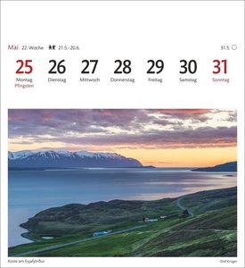 Island Sehnsuchtskalender 2026