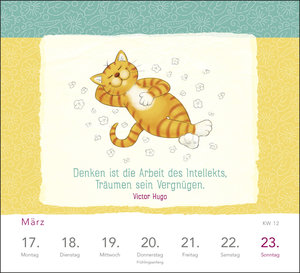 Wochenkalender 2025: Om-Katze: In der Ruhe liegt die Kraft