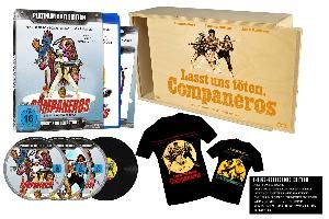 Companeros - Sonderedition in Holzbox - limitierte Auflage von 500 Stück!! (4er-Disc Edition: Blu-ray + 2 DVDs + Audio-CD + T-Shirt beidseitig bedruckt)