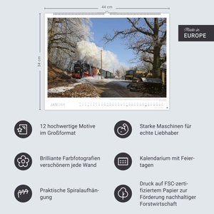Eisenbahn-Romantik Posterkalender 2026