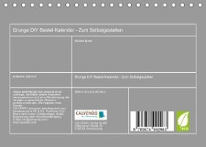Grunge DIY Bastel-Kalender - Zum Selbstgestalten (Tischkalender 2023 DIN A5 quer)