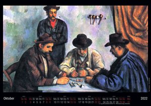 Ausgewählte Kunst von Paul Cézanne 2022 - Black Edition - Timokrates Kalender, Wandkalender, Bildkalender - DIN A4 (ca. 30 x 21 cm)