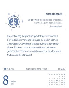 Zwillinge Sternzeichenkalender 2026