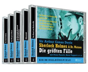 Sherlock Holmes & Dr. Watson, Die größten Fälle, 5 Audio-CDs
