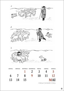 Loriot Heile Welt Kalender 2024. Humorvoller Wandkalender mit 24 Loriot-Cartoons. Kultiger Halbmonatskalender 2024. 21 x 29,7 cm. Hochformat.