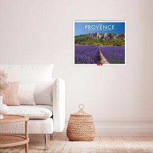 Provence Kalender 2024. Traumhafte Lavendelfelder und kleine Dörfer in einem großen Wandkalender. Ein Blickfang für jeden Raum. Foto-Kalender im Großformat.
