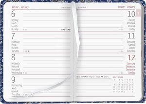 Ladytimer Mini Paisley 2025 - Taschen-Kalender 8x11,5 cm - Muster - Weekly - 144 Seiten - Notiz-Buch - Alpha Edition