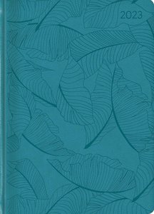 Ladytimer Grande Deluxe Turquoise 2023 - Taschen-Kalender A5 (15x21 cm) - Tucson Einband - mit Motivprägung - Weekly - 128 Seiten - Alpha Edition