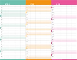 3-Monats-Familienplaner 2026