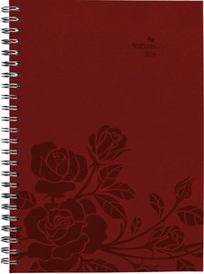 Wochenplaner Nature Line Flower 2024 - Taschen-Kalender A5 - 1 Woche 2 Seiten - Ringbindung - 128 Seiten - Umwelt-Kalender - mit Hardcover - Alpha Edition