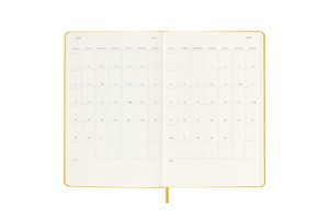Moleskine 12 Monate Tageskalender - Color 2023, Large/A5, Orangegelb
