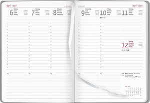 Wochenplaner XL Sydney Silver 2023 - Büro-Kalender A5 - Cheftimer 17x24 cm - 1 Woche 2 Seiten - 144 Seiten - Alpha Edition