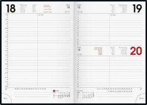 Tageskalender, Buchkalender, 2024, Modell 795, Balacron-Einband, hellgrün