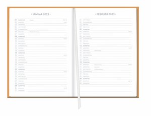 Neon Orange Kalenderbuch A5 Kalender 2022