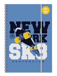 Collegetimer Skate 2021/2022 - Schüler-Kalender A5 (15x21 cm) - Skateboard - Ringbindung - Weekly - 224 Seiten - Terminplaner - Alpha Edition