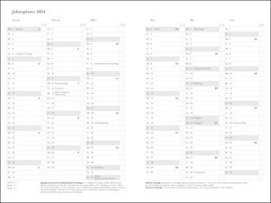 Diario Wochen-Kalenderbuch A5, schwarz 2023