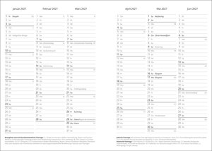 Kalenderbuch A6  gelb 2026