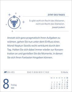 Stier Sternzeichenkalender 2026