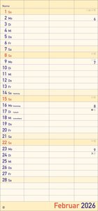 Großdruck Planer für zwei 2026