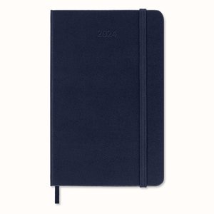 Moleskine 12 Monate Tageskalender 2024, Pocket/A6, Saphir