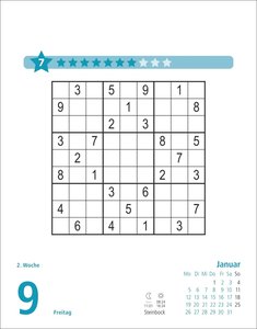 Stefan Heine Sudoku schwierig Tagesabreißkalender 2026
