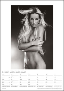 Naked 2023 - Wand-Kalender - 29,7x42 - Erotik-Kalender - Frauen - Woman
