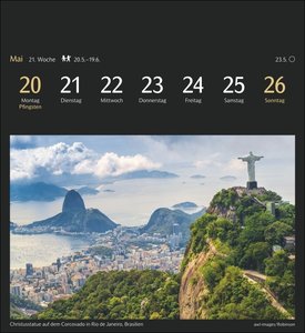 Weltreisen Postkartenkalender 2024. Jede Woche ein neues Traumziel im Postkartenformat. Fotokalender zum Aufstellen oder Aufhängen mit 53 Postkarten