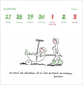 Helme Heine: Philosophisches Premium-Postkartenkalender 2026