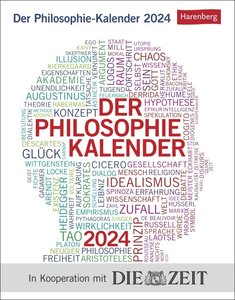 Der Philosophie-Kalender Tagesabreißkalender 2024. Interessanter Tischkalender mit täglichem Wissen. Tageskalender mit spannenden Denkansätzen. Kalender 2024 zum Aufstellen