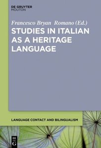 Studies in Italian as a Heritage Language