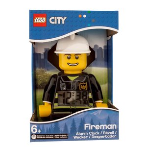 LEGO® City Fireman Minifigure Clock