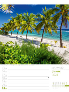 Reiseträume - Wochenplaner Kalender 2024