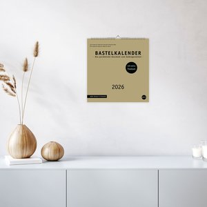 Premium-Bastelkalender gold groß 2026