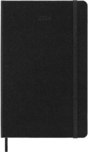 Moleskine 12 Monate Wochenkalender 2024, Large/A5, Schwarz