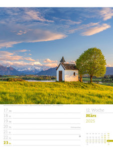 Faszination Alpenwelt - Wochenplaner Kalender 2025