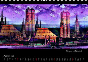 München digital (Wandkalender 2023 DIN A2 quer)