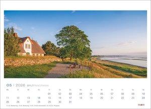 Sylt Panorama Postkartenkalender 2026